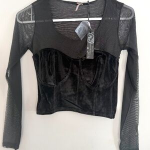 Poof brand womens crop top